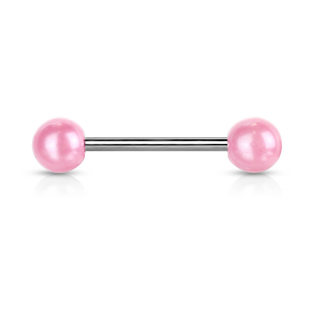 Barbell Bola acrílica Perlada
