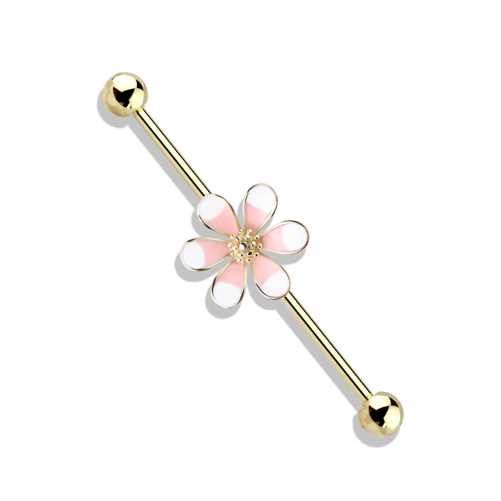 Industrial Barbell Flower Two Tone