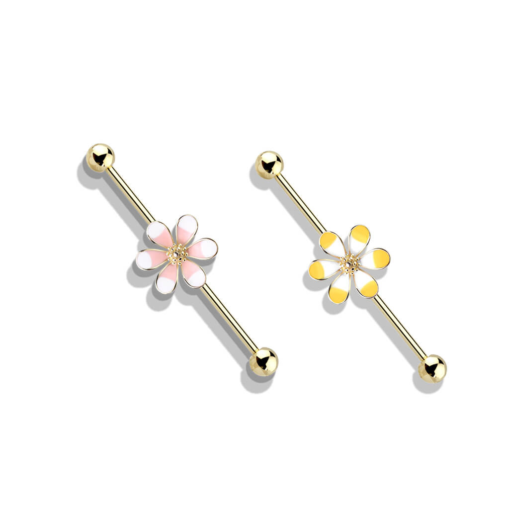 Industrial Barbell Flower Two Tone