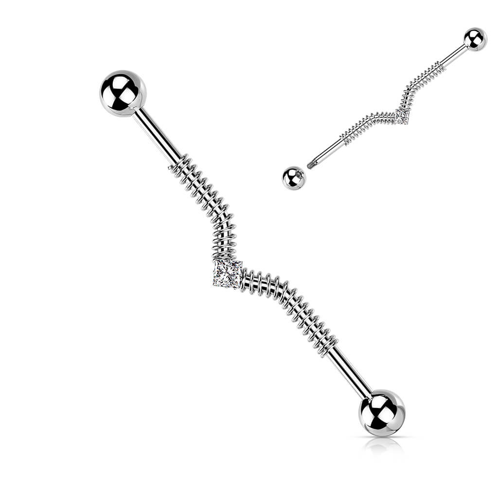 Industrial Barbell Springfeder Zirkonia