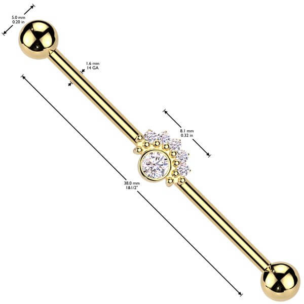 Industrial Barbell zirconias small balls