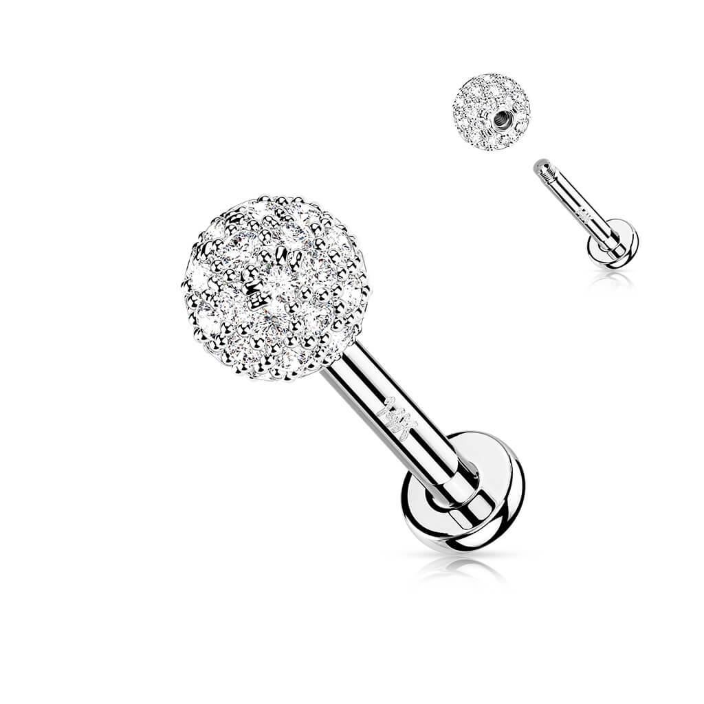 Oro 14kt Circonita Labret