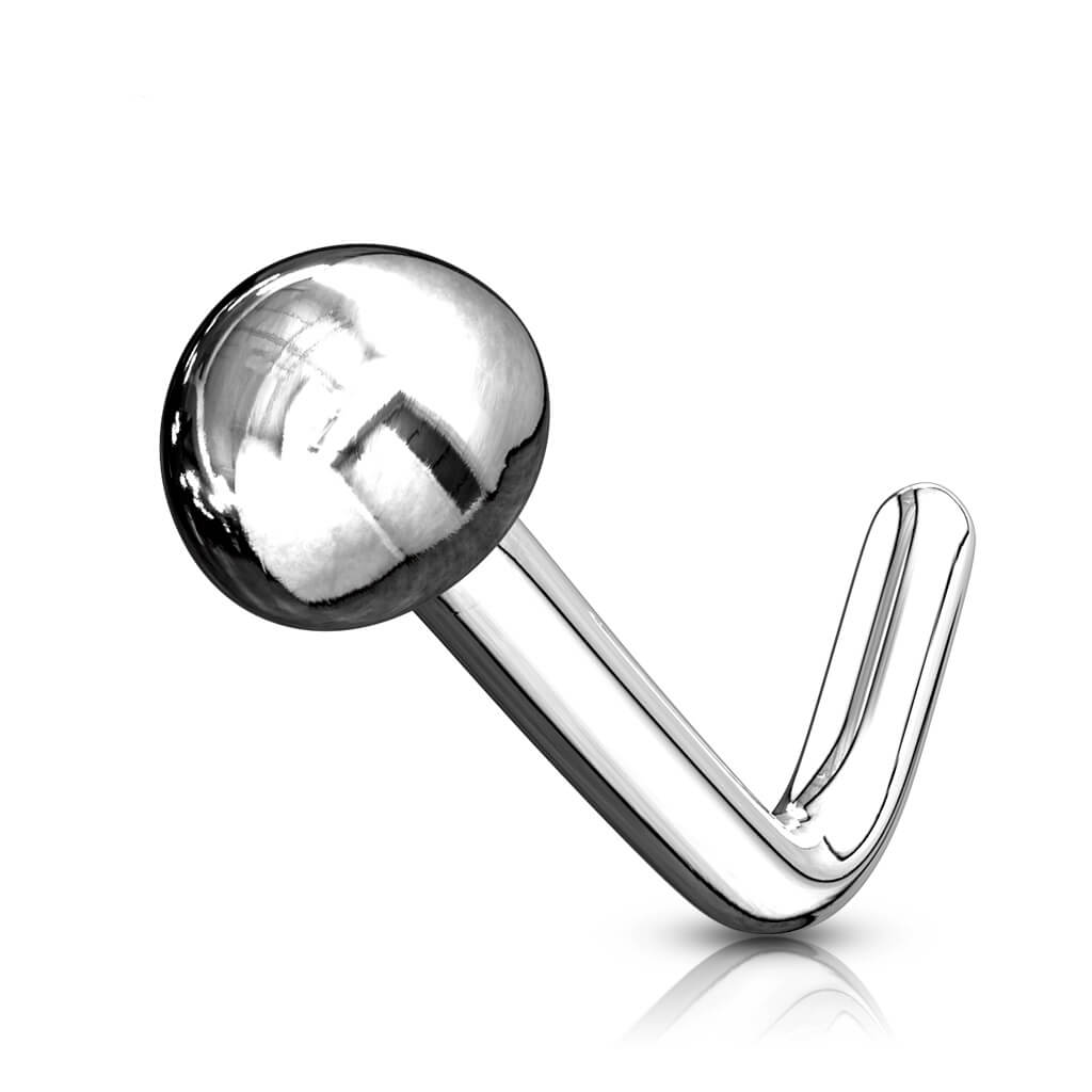 Oro 14 kt Nasale a L Ovale