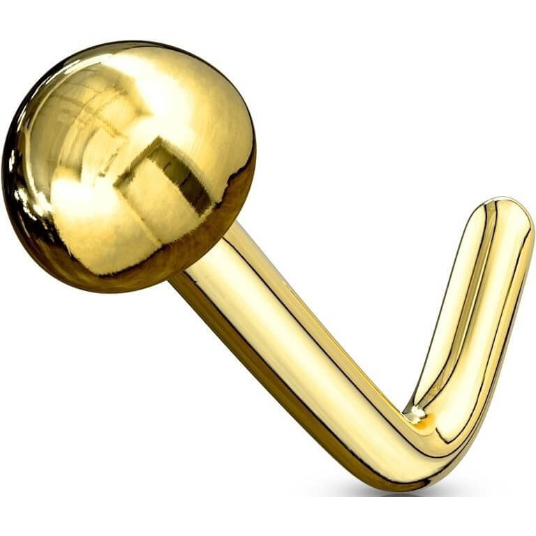 Oro 14 kt Nasale a L Ovale