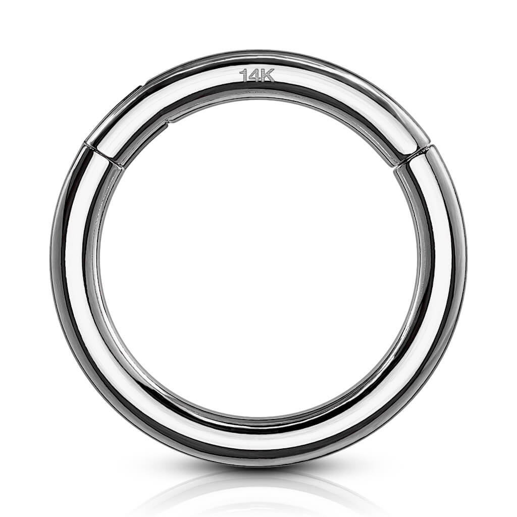 14 Karat Gold Ring Weißgold Clicker