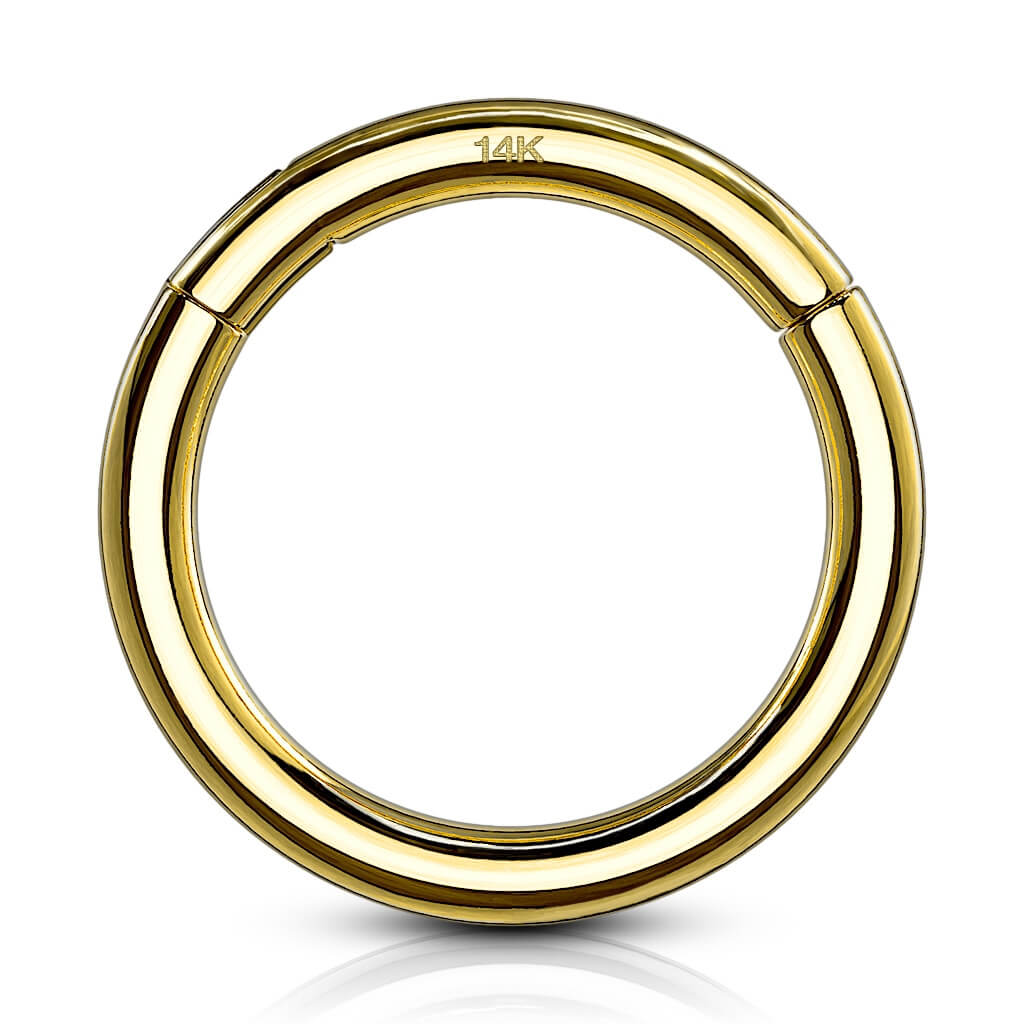 Oro 14 kt Anello Piercing Anello oro Clicker