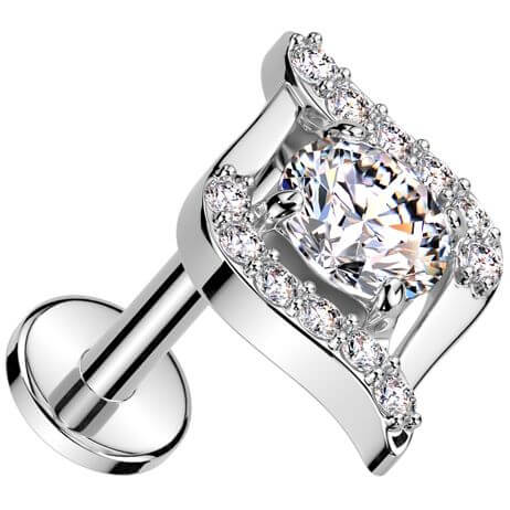 Labret egyptian eye zirconia Push-In