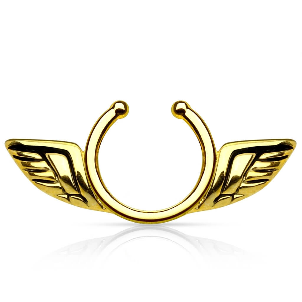 Fake Nipple Piercing Angel Wings Bendable