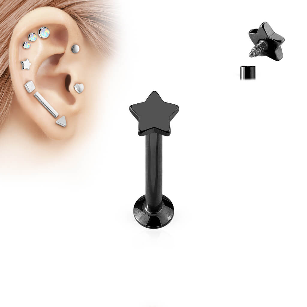 Labret Stern Innengewinde