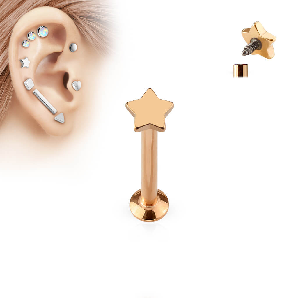 Labret Stern Innengewinde