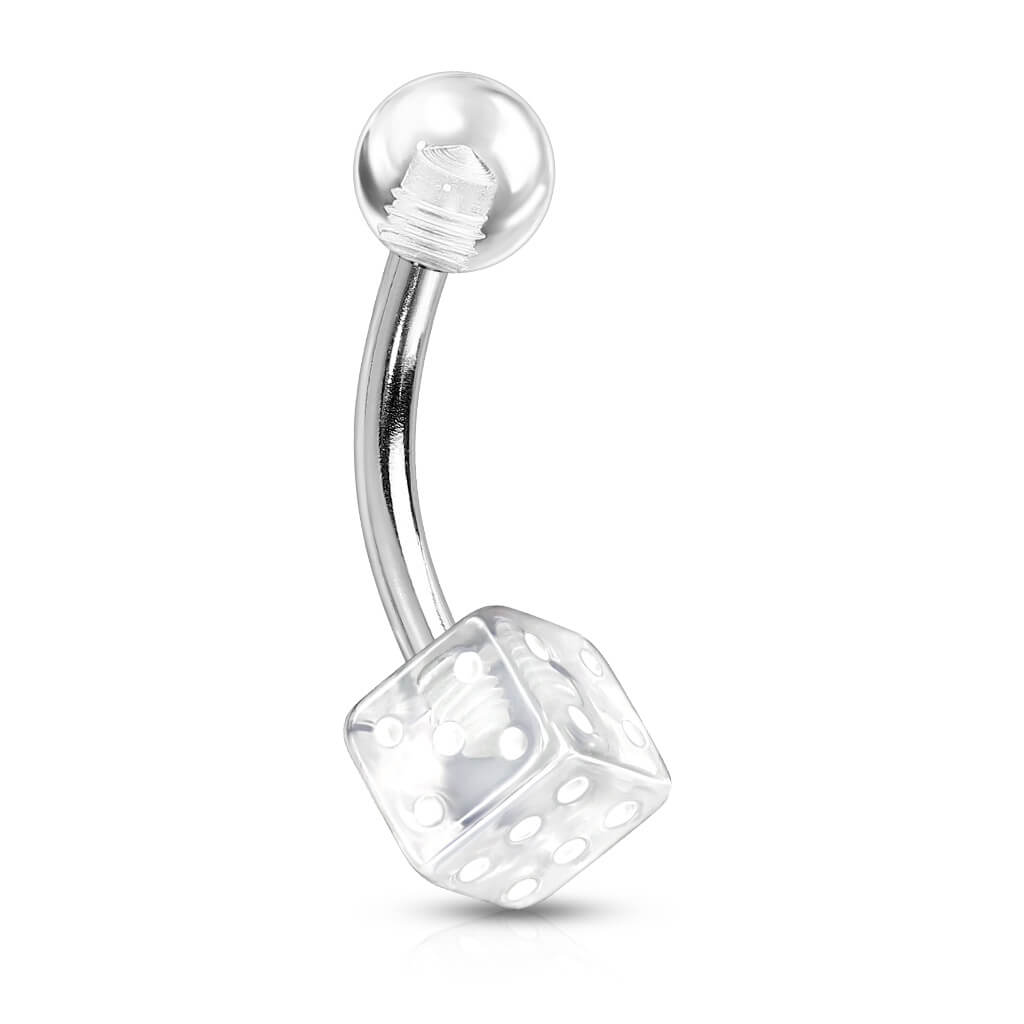 Belly Button Piercing Acrylic Dice