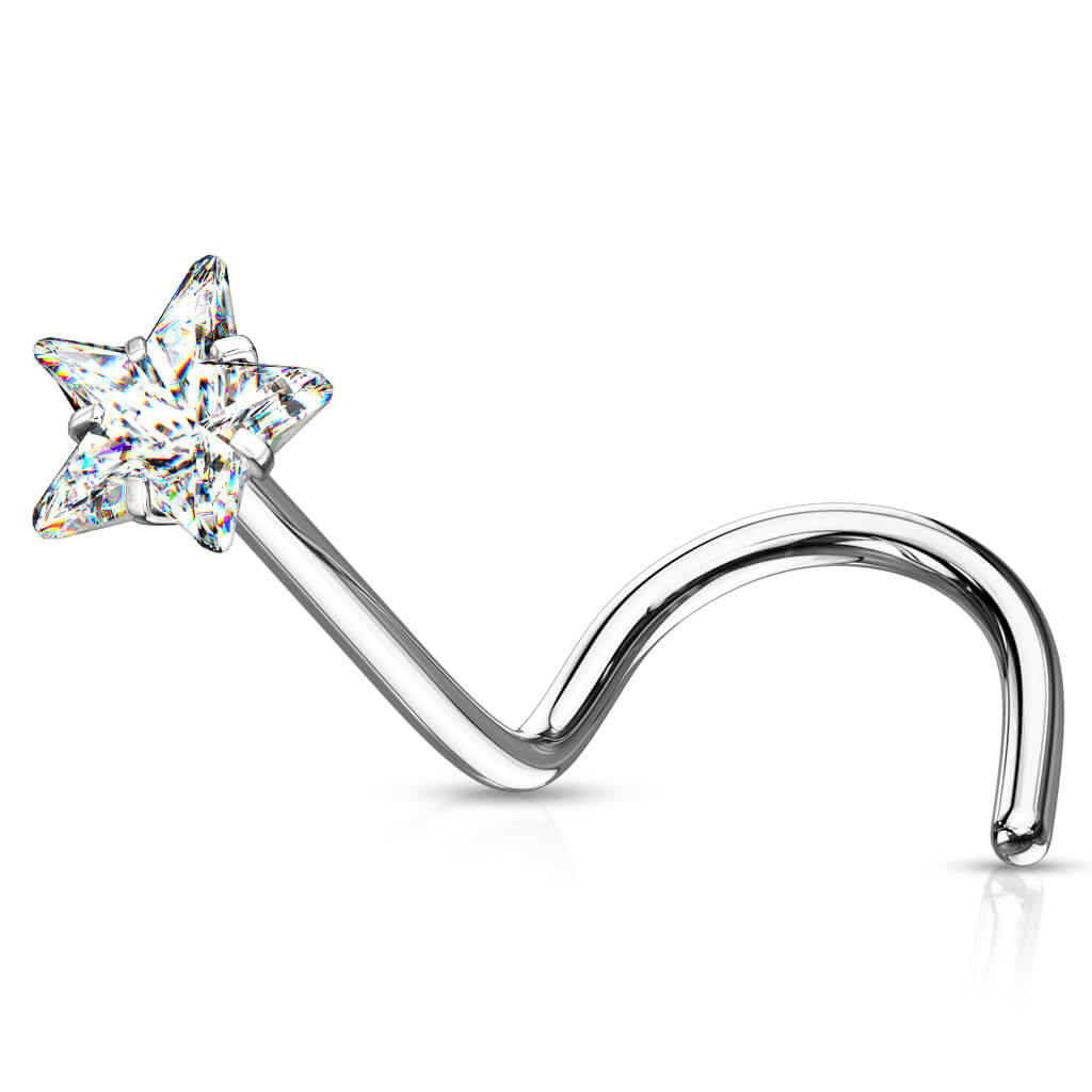 Screw Nasale Zircone a stella