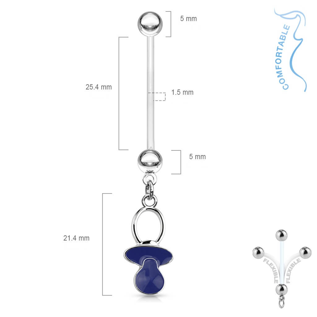 Piercing ombligo Chupete colgante