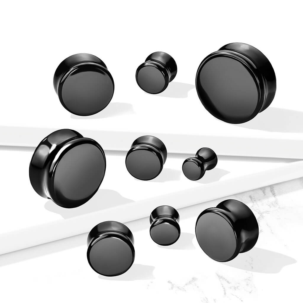 Plug Piedra semipreciosa Obsidiana