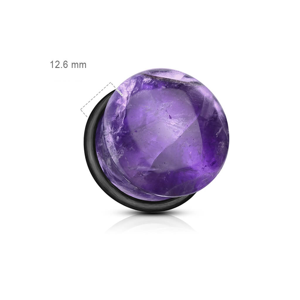 Plug Amatista con junta tórica de silicona