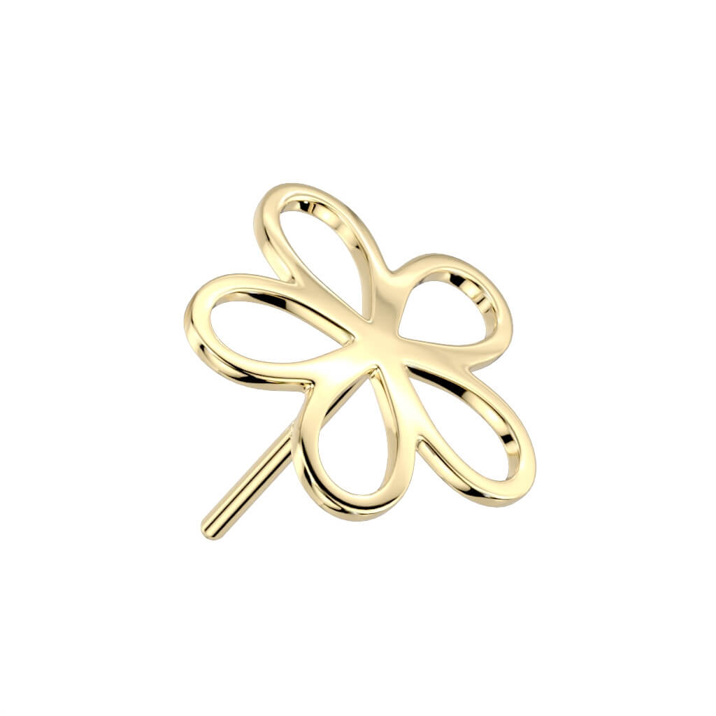 Oro 14 kt Superiore a Fiore Push-In