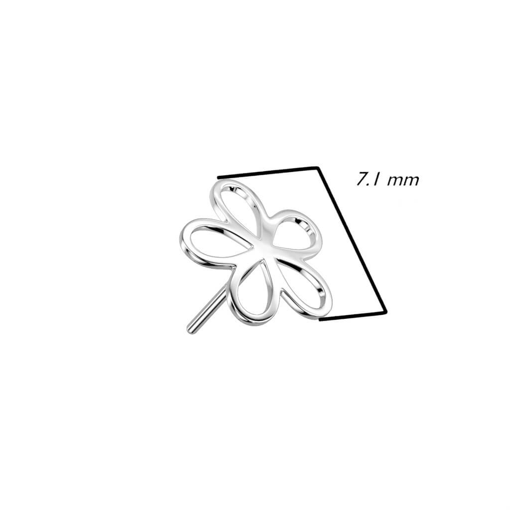 Oro 14 kt Superiore a Fiore Push-In