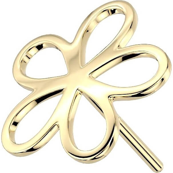Oro 14 kt Superiore a Fiore Push-In