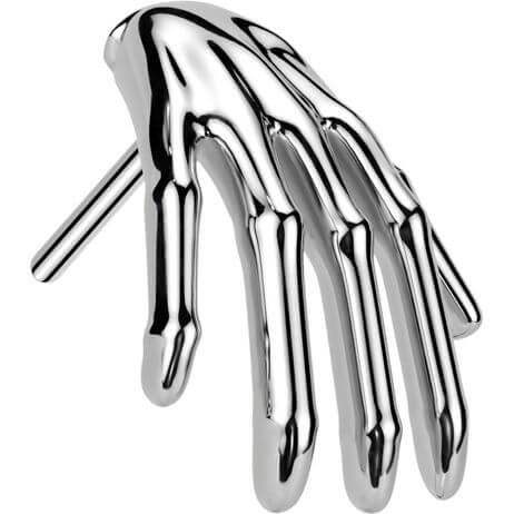 Titanio Superiore mano skeletro Push-In