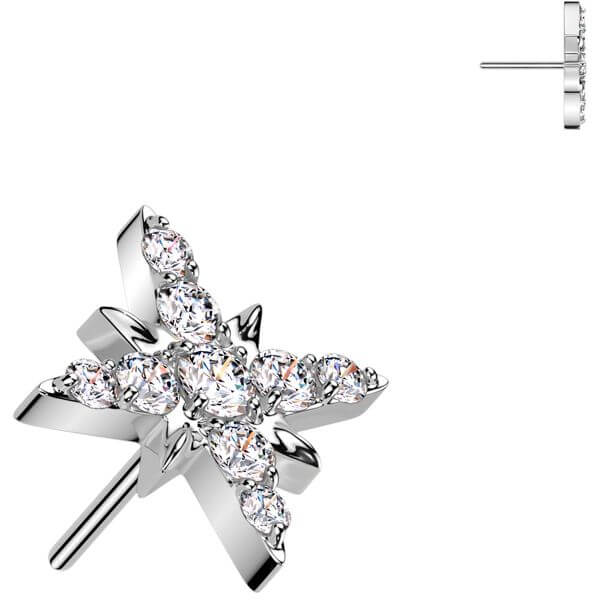 Titanium top starburst Push-In