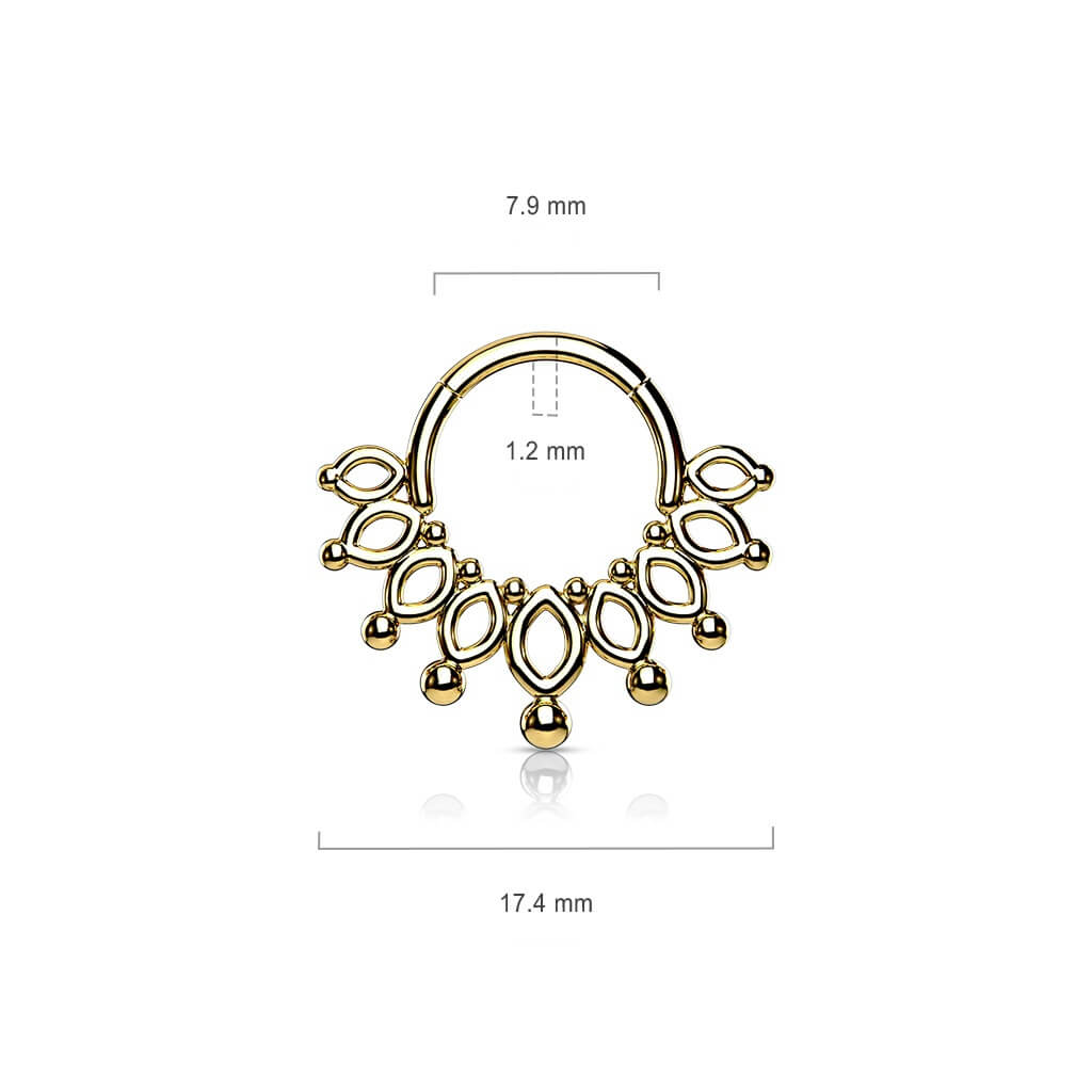 Anello Piercing Corona Clicker
