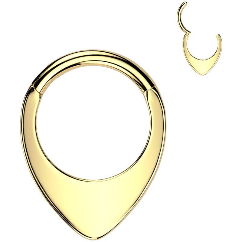 Titanium Ring teardrop Segment