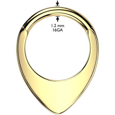 Titanium Ring teardrop Segment