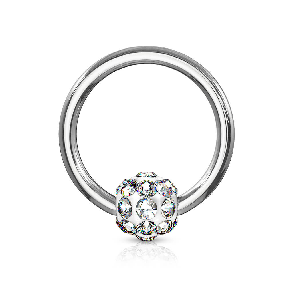 Anillo Bola Ferido Cierre de bola