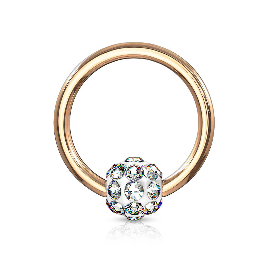 Anillo Bola Ferido Cierre de bola