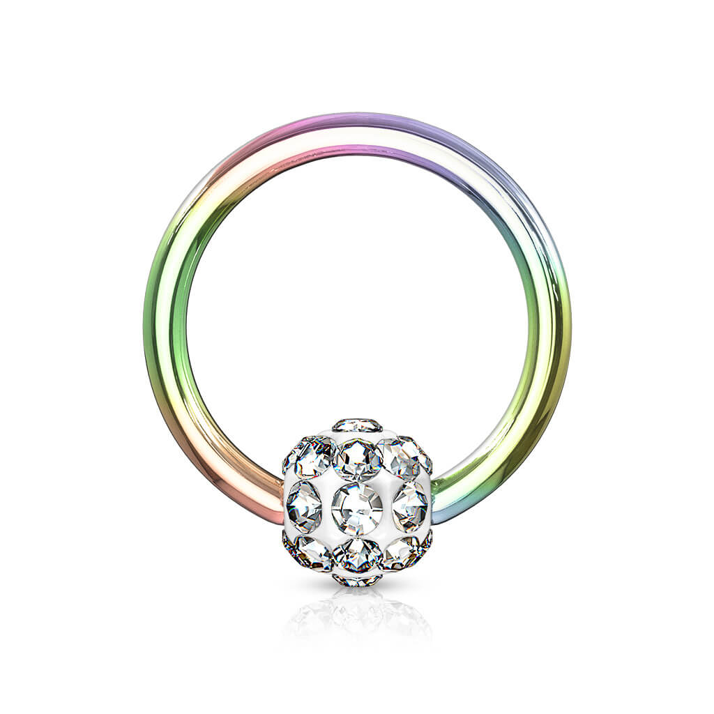Anillo Bola Ferido Cierre de bola