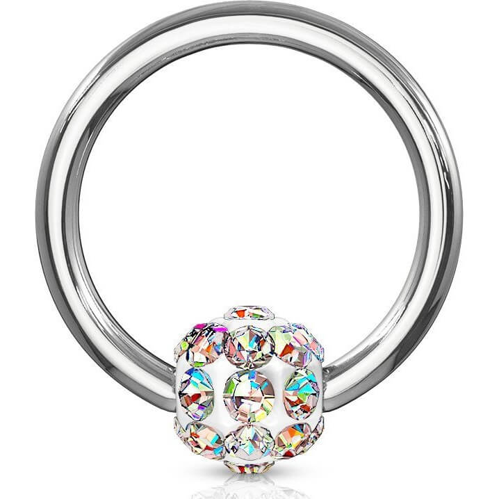 Anillo Bola Ferido Cierre de bola