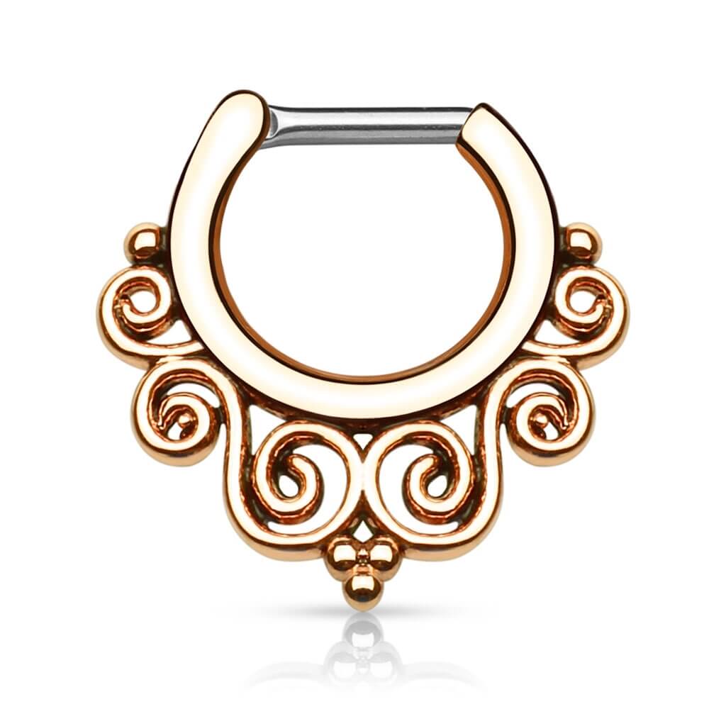 Piercing Septum Clicker Tribale PVD Clicker