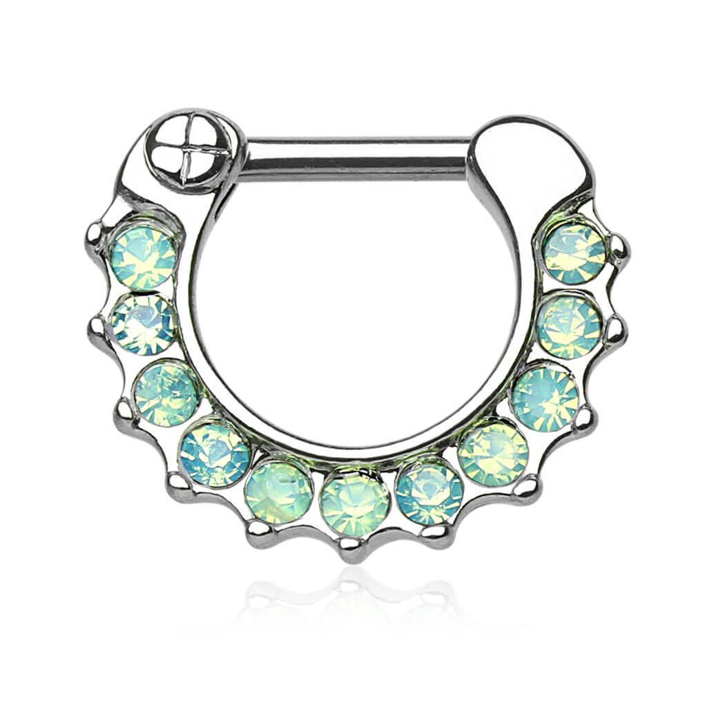 Piercing Septum Clicker Opale Clicker