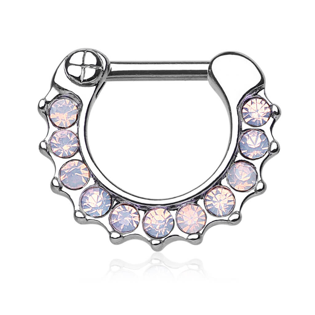 Piercing Septum Clicker Opale Clicker