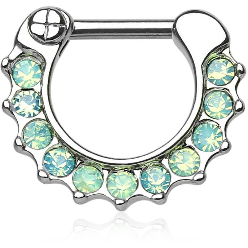 Piercing Septum Clicker Opale Clicker