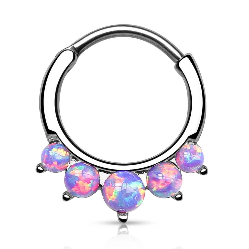 Piercing Septum Clicker a 5 opali Clicker