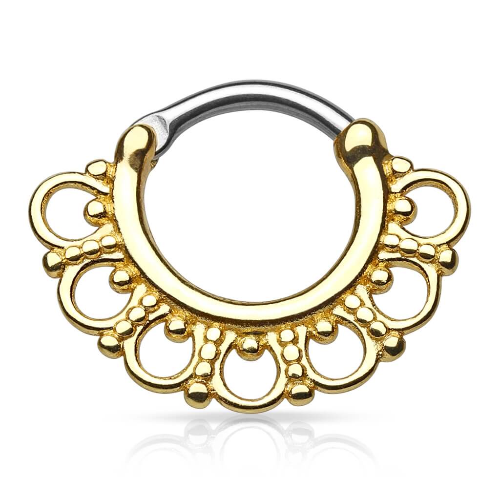 Piercing Septum Clicker tribale Clicker