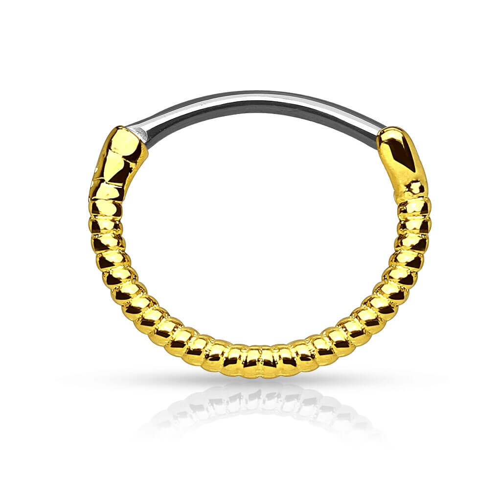 Piercing Septum Clicker motivo attorcigliato Clicker