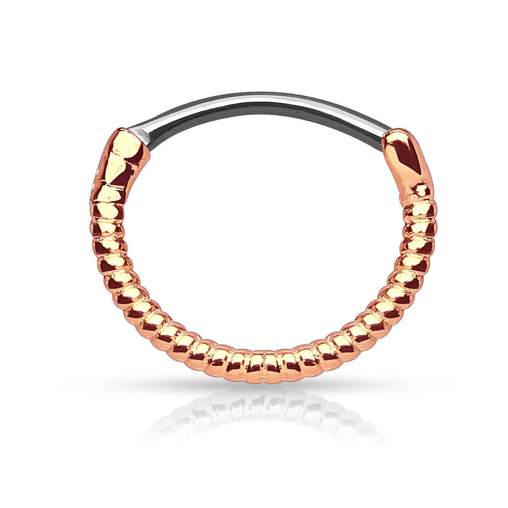 Piercing Septum Clicker motivo attorcigliato Clicker