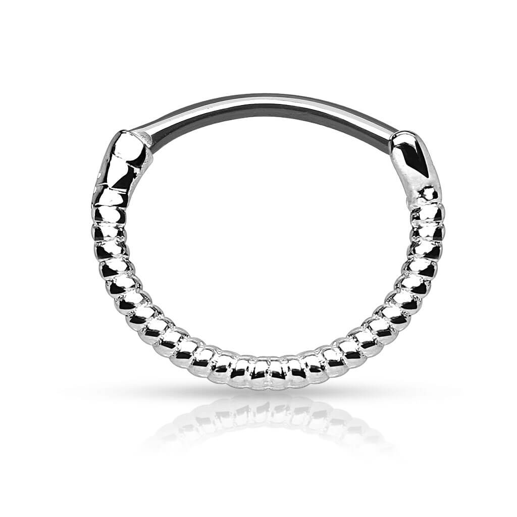 Piercing Septum Clicker motivo attorcigliato Clicker