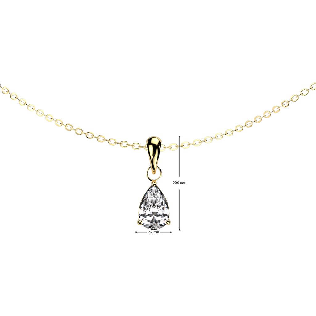 chain zirconia dangle