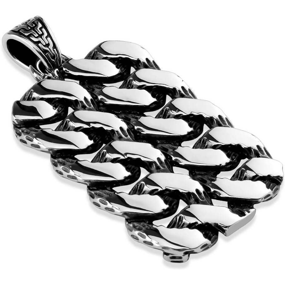 Cadena rectangular Plata