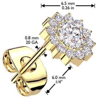 Titanium flower zirconia