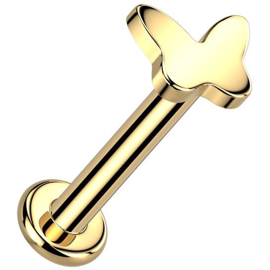 Titanium Labret butterfly Internally Threaded