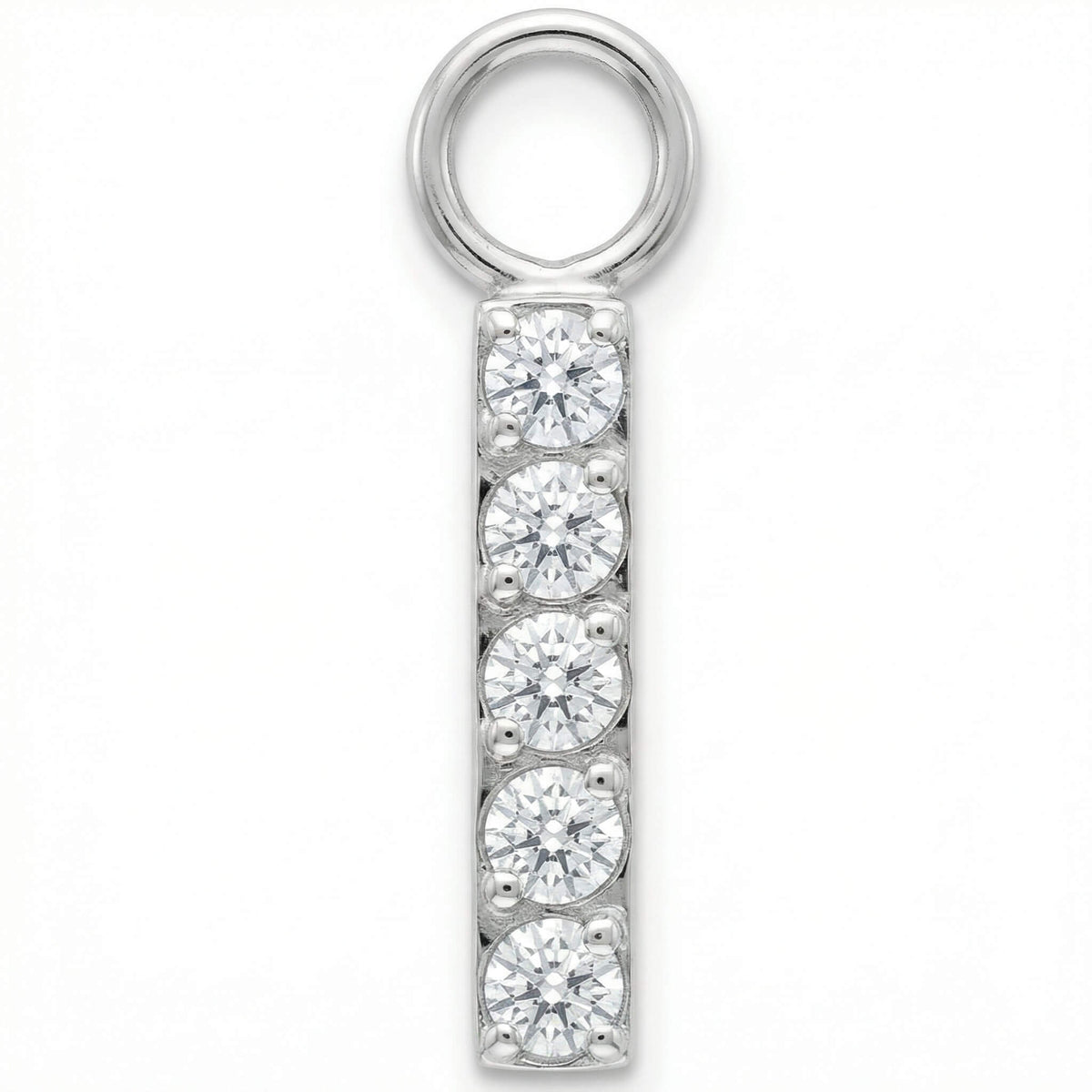 Titanium Attachment Five Stone Vertical Bar