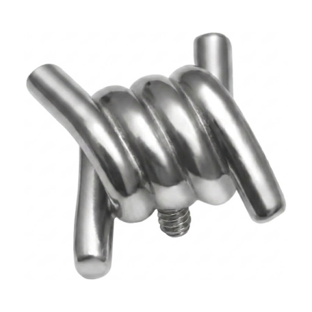 Titanium Top Barbed Wire Twist Internally Threaded