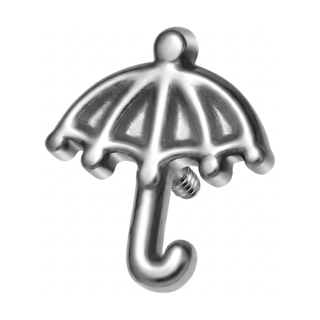 Titanium Top Open Rain Umbrella Internally Threaded