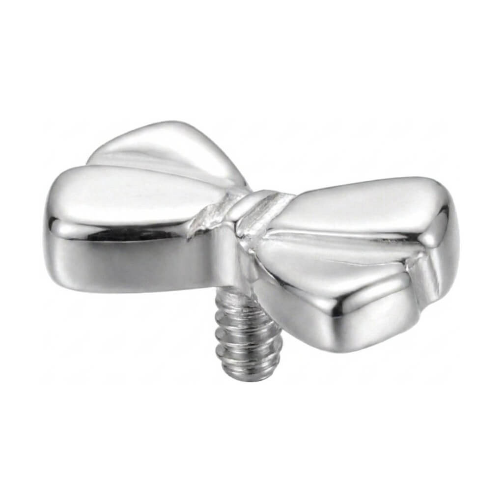 Titanium Top Tied Ribbon Bow Internally Threaded