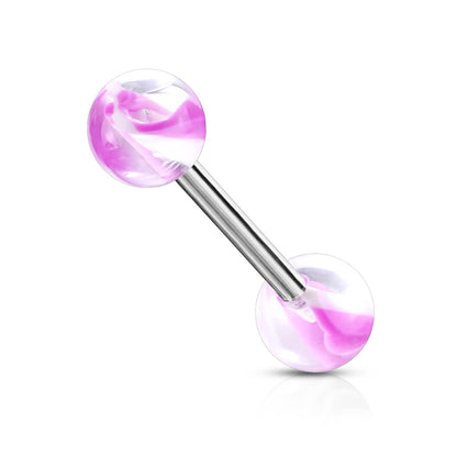 Barbell Acrylic Marble Design Ball