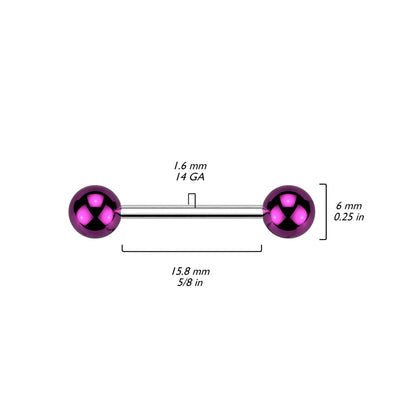 Barbell Sfere acriliche con rivestimento in vetro